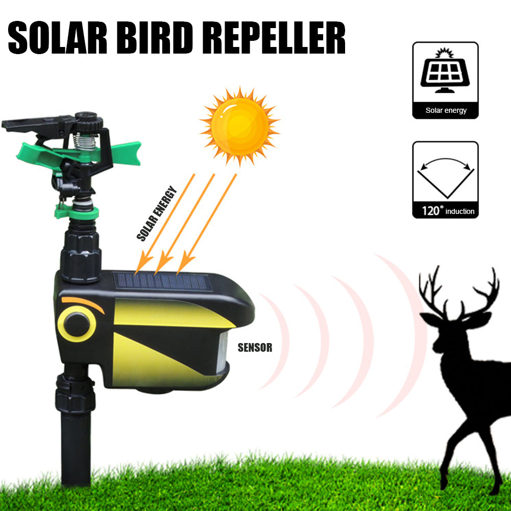 Motion Activated Sprinkler for Deer Solar Powered