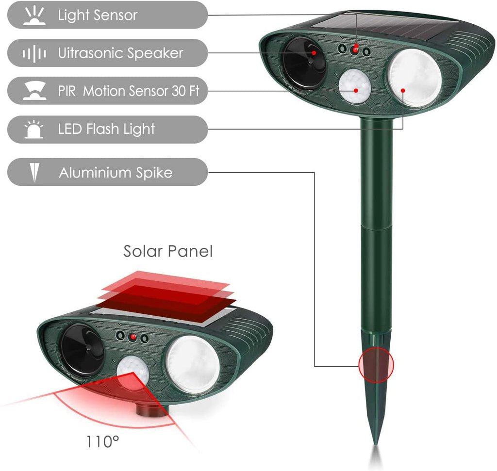 Ultrasonic Rabbit Repeller Solar Powered