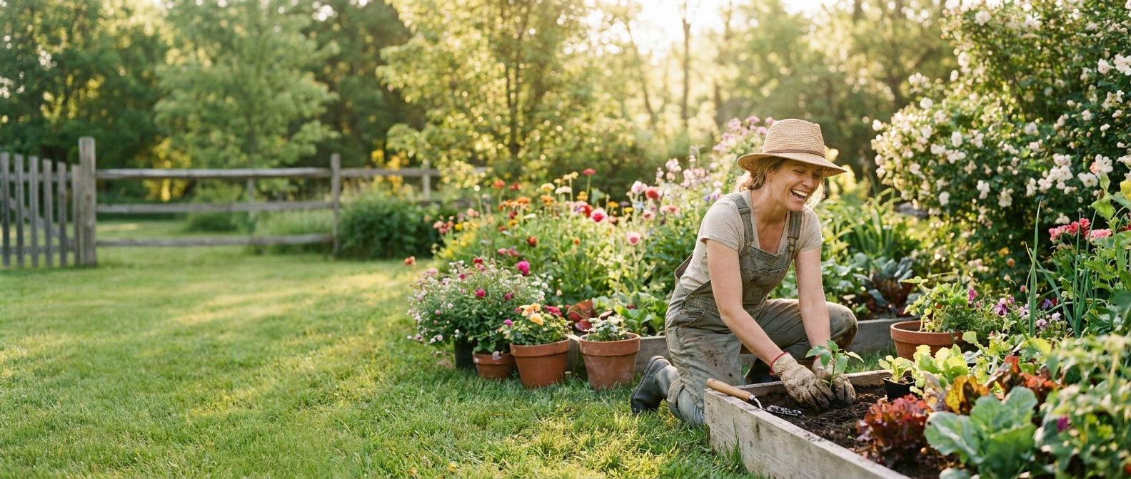 Gardening lifestyle hero banner