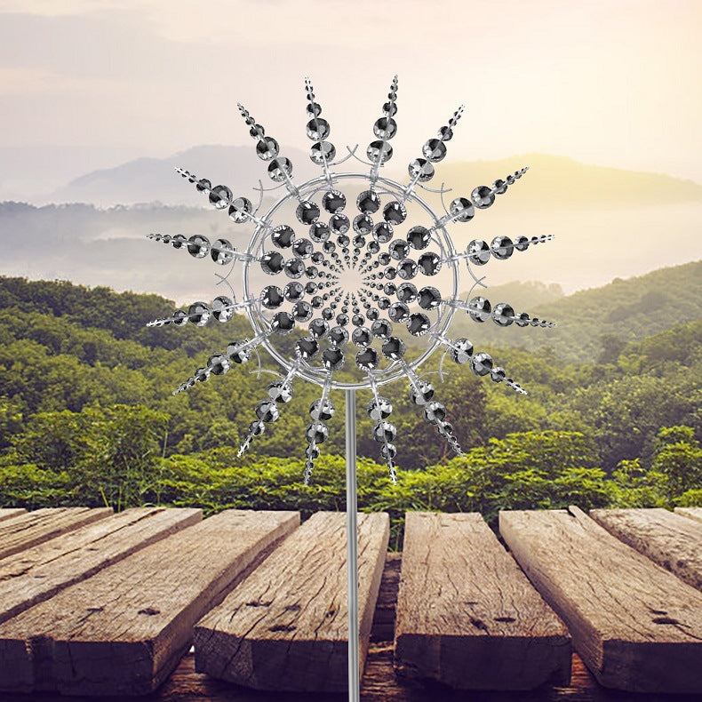 Metal Windmill Kinetic Wind Spinners